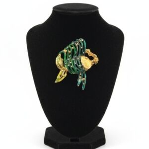 Vintage Enamel Fish Brooch